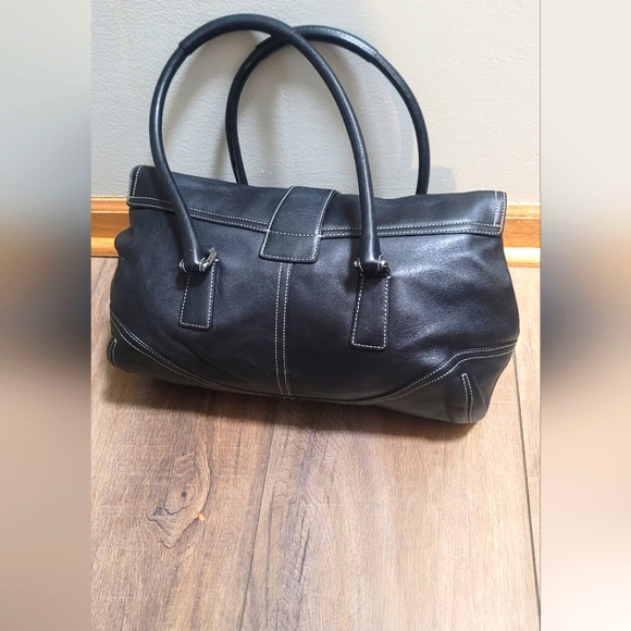 Coach Vintage Leather Hampton Soho Handbag Black . - Picture 3 of 11